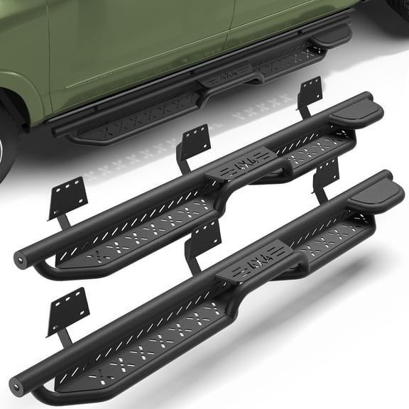 FVLEY Running Boards Side Steps for 2019 2020 2021 2022 2023 2024 2025 2026 Dodge Ram 1500 Crew Cab, Raised Truck Side Steps, 550LB Capacity, Black