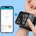 thumbnail image 1 of FVLOENG Blood Pressure Monitor Automatic BP Machine Adjustable Wrist Cuff with Carrying 198 Memory Readings Large for 2 Users with LCD Backlit Display Voice Broadcast Home Use, 1 of 7