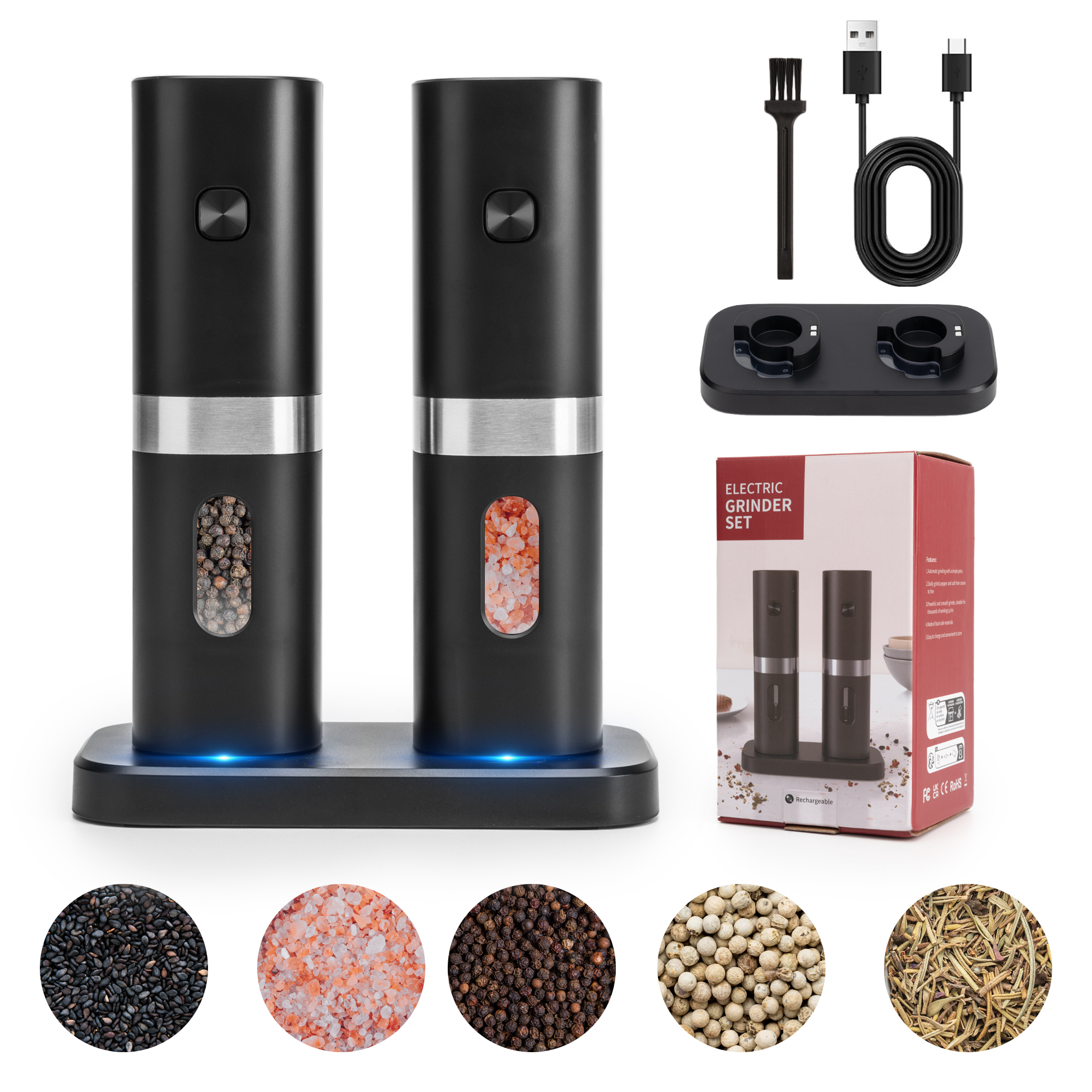 Cuisinart Specialty Appliances Rechargeable Salt, Pepper, and Spice Mill