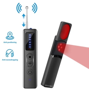 TIKBBRMG Hidden Camera Detector, Bug Anti Spy Finder GPS Detector,Tracker Device Wireless RF Signal Scanner,for Travel Office Hotels Home,5 Levels Sensitivity(Black)