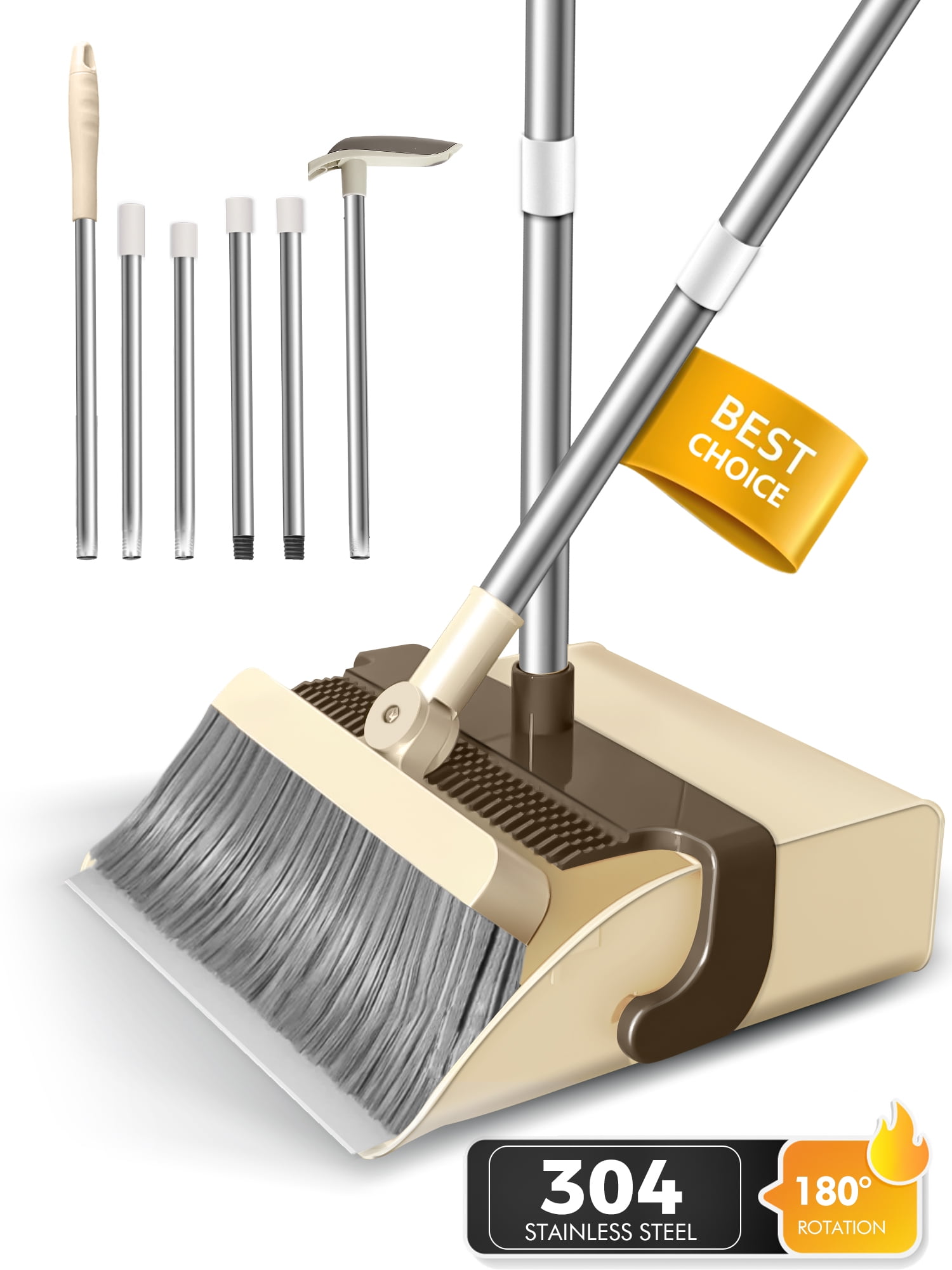 Buy YORK Long Handle Broom With Dustpan Cleaning Set Online at Best Price  of Rs 330 - bigbasket