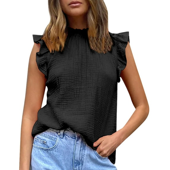 FVWITLYH T Shirts Casual Fashion Tops Trendy Lightweight Soft Casual Summer Outfits Clothes 2024 Black,L