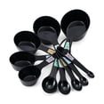 thumbnail image 1 of Farberware Professional 10-Piece Nesting Plastic Measuring Cup and Spoon Set Black, 1 of 10