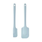 Farberware Soft Grips 2-piece Silicone Kitchen Spatula and Jar Spatula Set Slate Blue