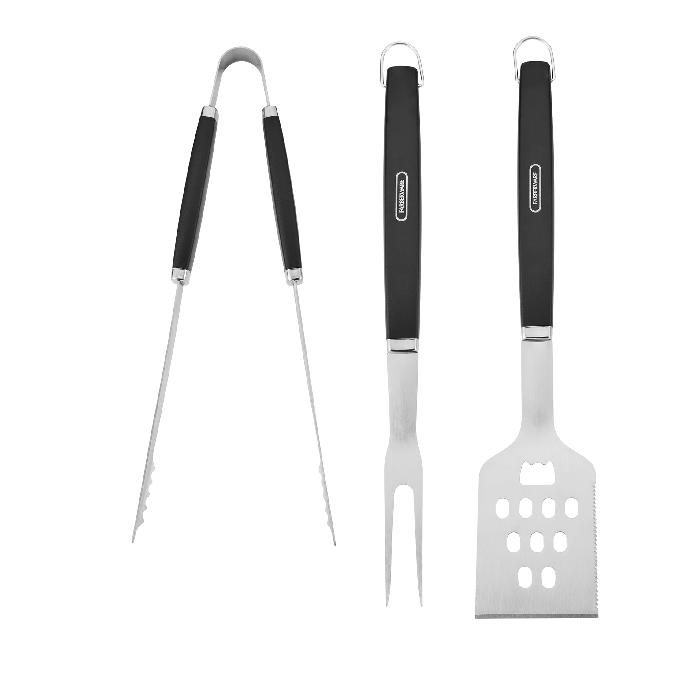 Farberware Professional Stainless Steel BBQ Grill Set, 3-Pieces