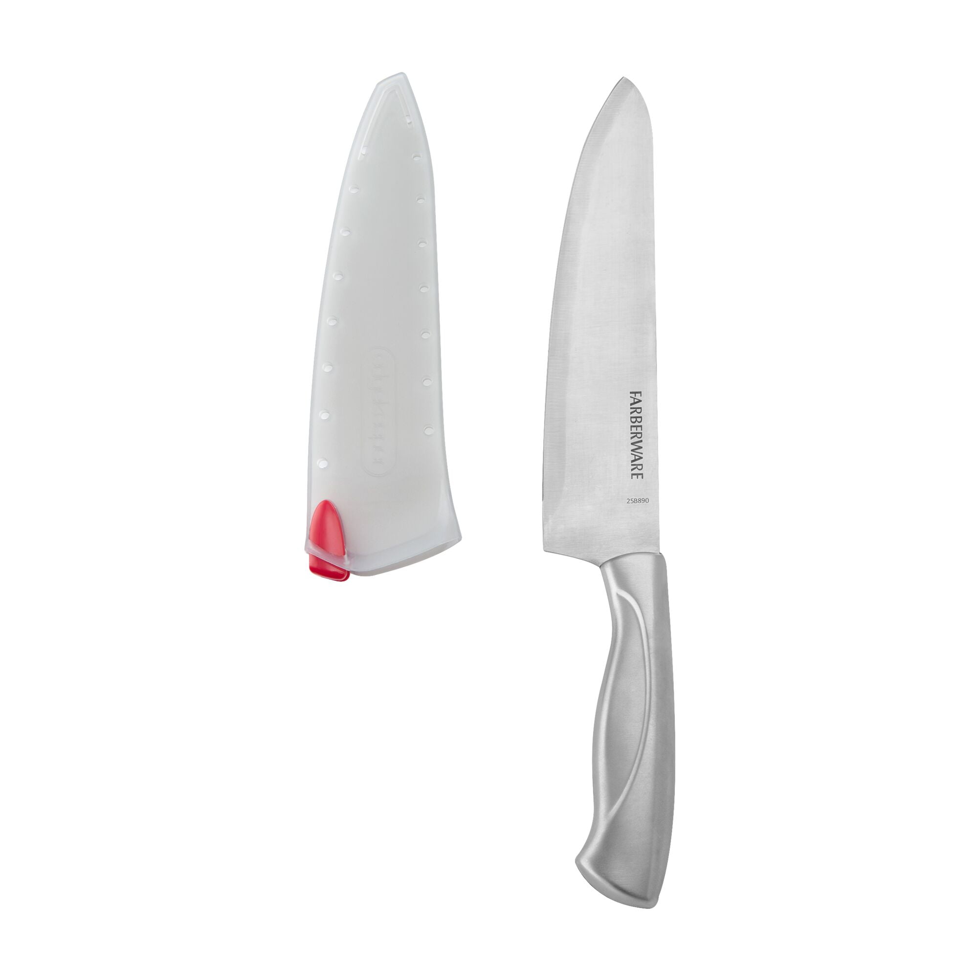 Farberware Edgekeeper Classic 8-inch Stainless Steel Chef Knife with Self-Sharpening Sleeve