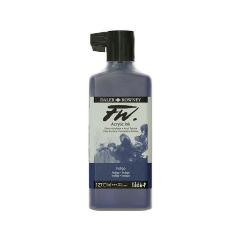 FW Acrylic Artists Ink 180ml-Indigo