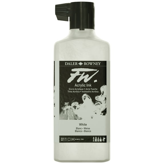 FW Acrylic Artists Ink 180ml-White