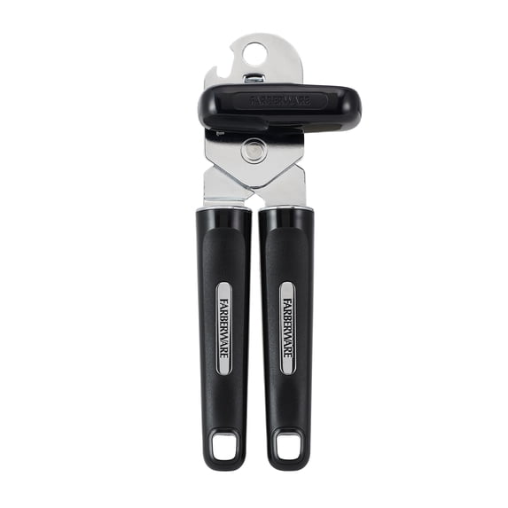 Farberware Professional Can Opener with Built-In Bottle Opener Black