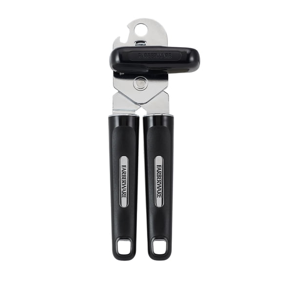 Farberware Professional Can Opener with Built-In Bottle Opener Black