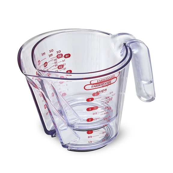 Farberware Professional 2 and 4 Cup Nesting Measuring Cups with Easy Read Design