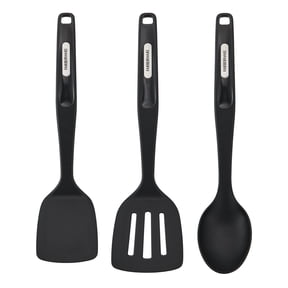 Farberware Professional Nylon Cooking Utensils Set of 3, Turners and Basting Spoon