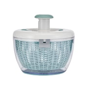 Farberware Professional White and Sage Green Salad Spinner with Hand Pump Mechanism