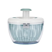 Farberware Professional White and Sage Green Salad Spinner with Hand Pump Mechanism