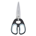 thumbnail image 1 of Farberware Soft Grips Stainless Steel Kitchen and Herb Scissor/Shear Black, Blue Accents, 1 of 12