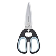 Farberware Soft Grips Stainless Steel Kitchen and Herb Scissor/Shear Black, Blue Accents