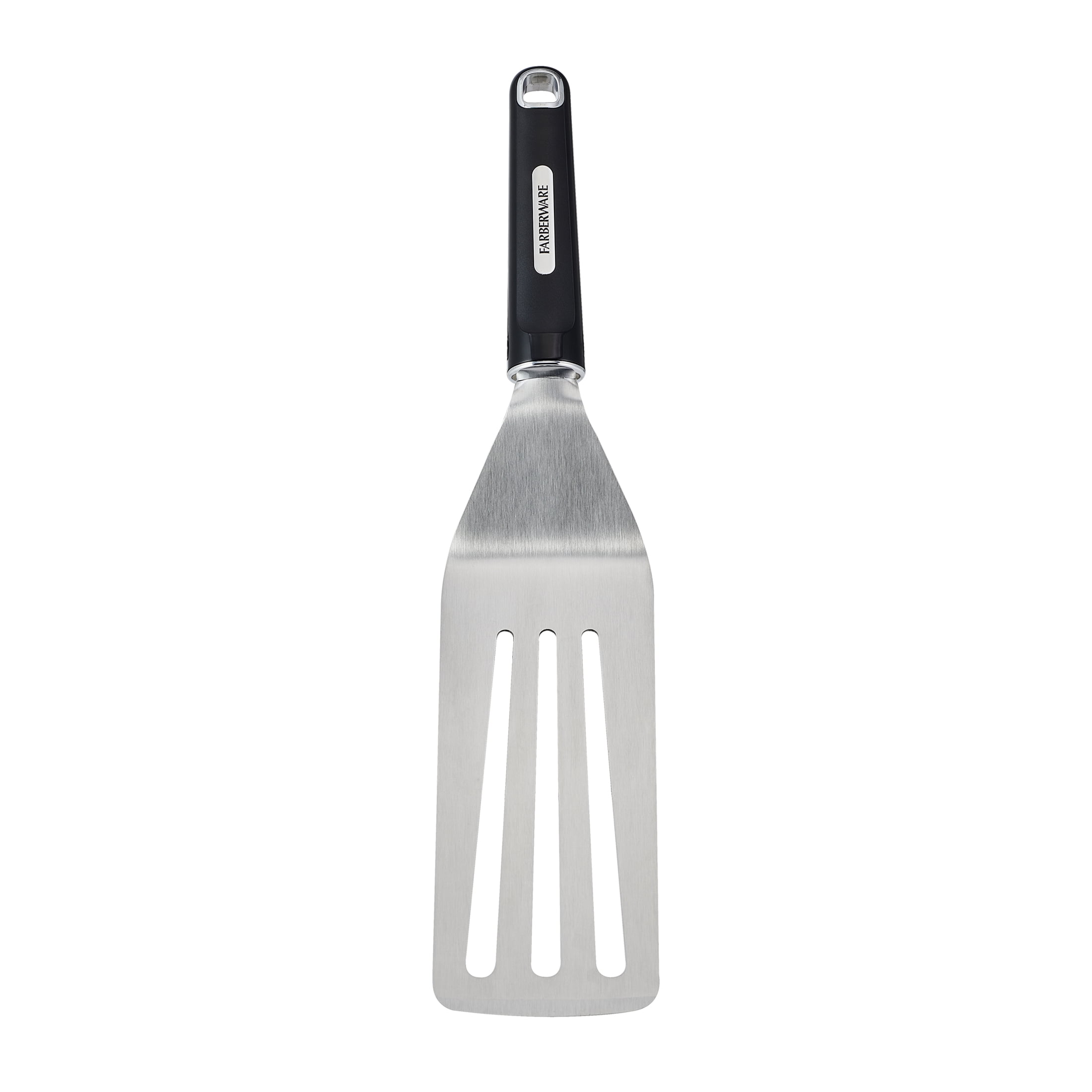 Farberware Professional Restaurant Spatula/Turner with Stainless Steel Head, Black Handle