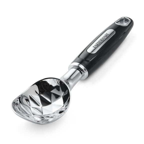 Farberware Easy Release Ice Cream Scoop with Ergonomic Black Handle