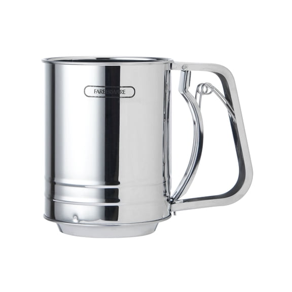Farberware Professional Stainless Steel Flour Sifter with One-Hand Operation