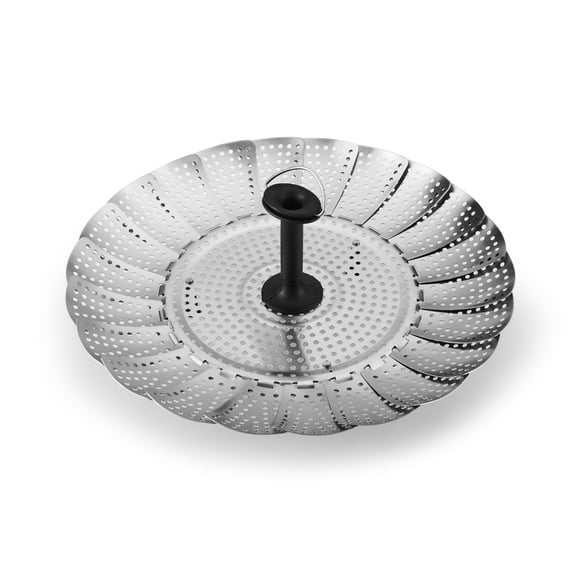 Farberware Professional 11-inch Stainless Steel Expandable Food Steamer with Soft Feet
