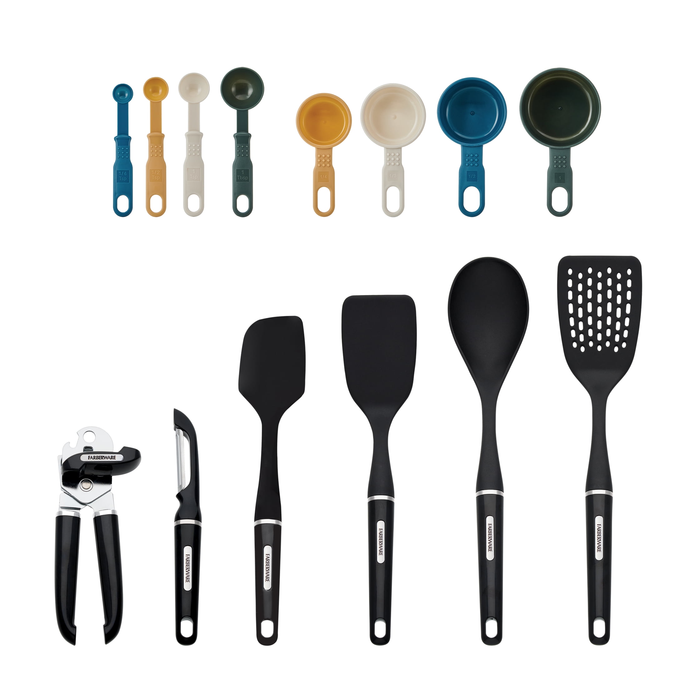 Farberware Professional 14-Piece Kitchen Tool and Gadget Set, Multicolor
