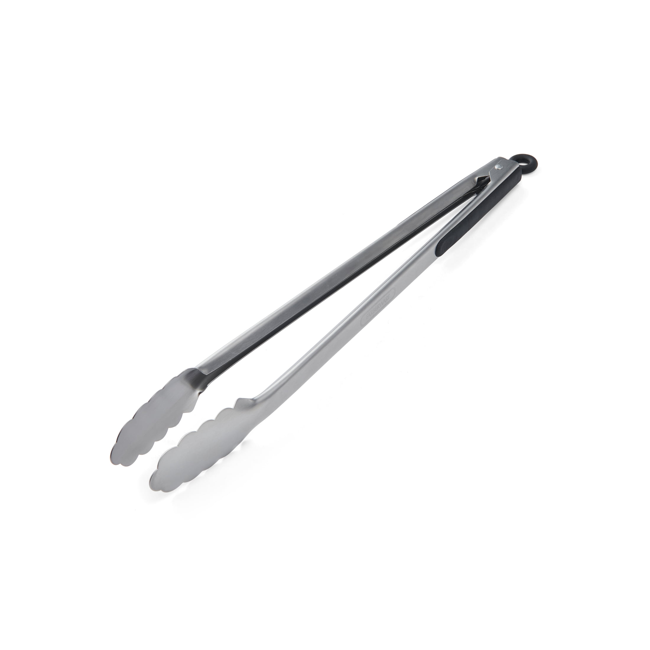Farberware Professional 18-inch Stainless Steel Locking Food Tongs with Soft Sides