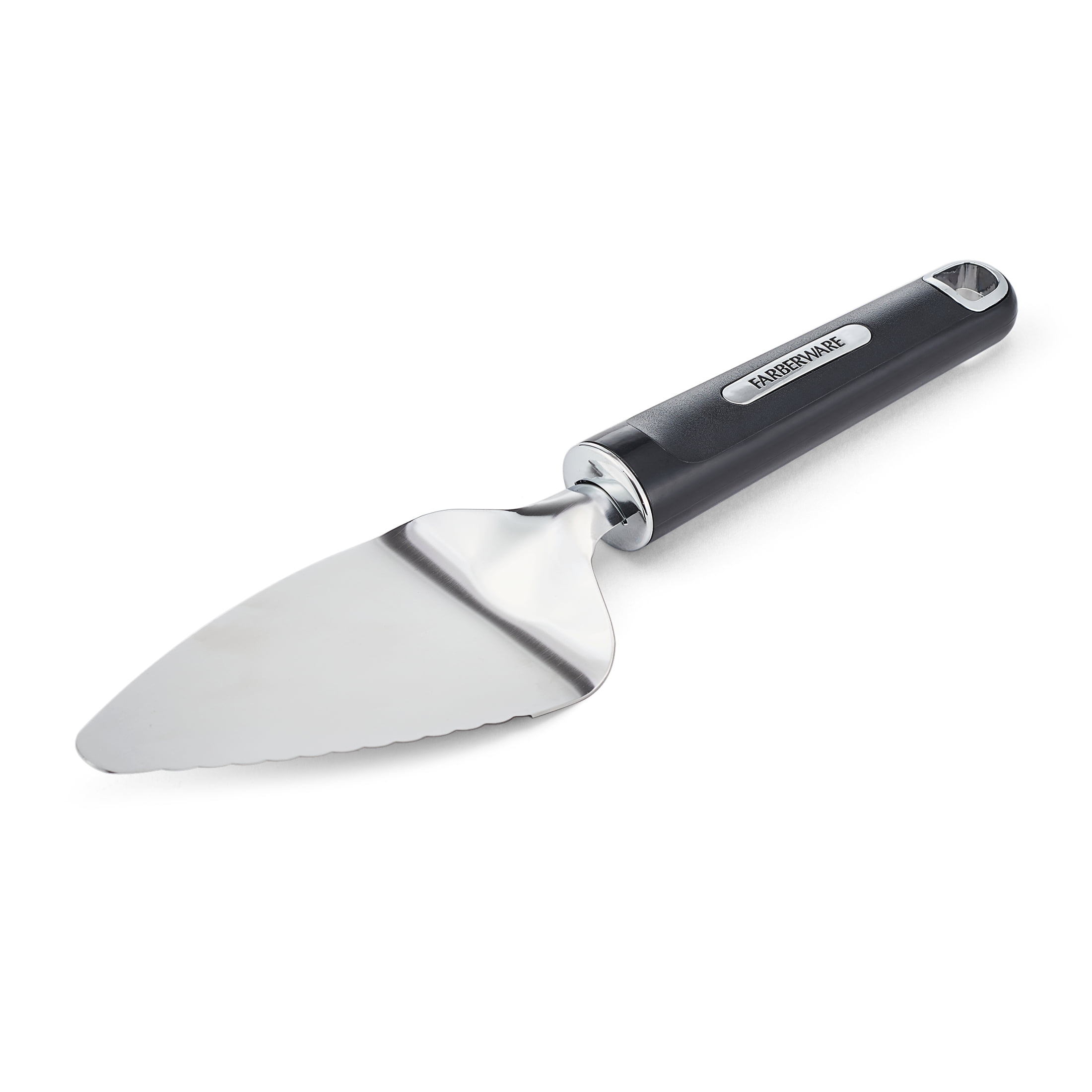 Farberware Professional Stainless Steel Pie Server with Black Handle