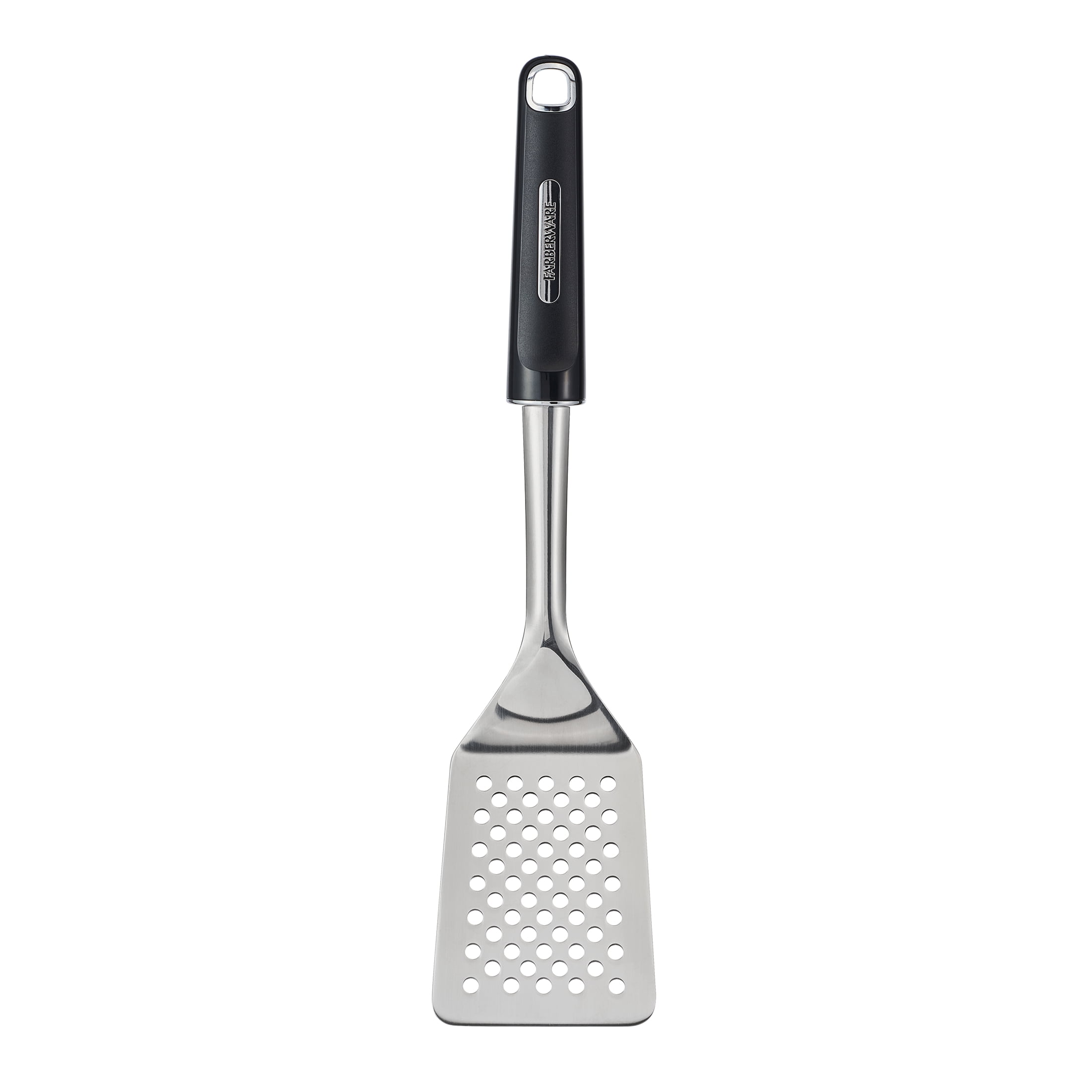 Farberware Professional Stainless Steel Slotted Kitchen Spatula/Turner with Black Handle