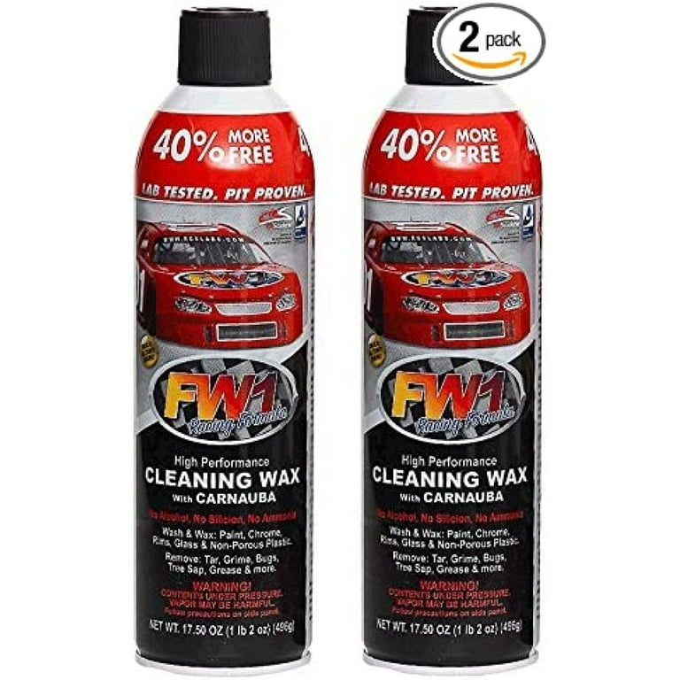 FW1 Cleaning Waterless Wash & Wax with Carnauba Car Wax (2-Pack) by FW1
