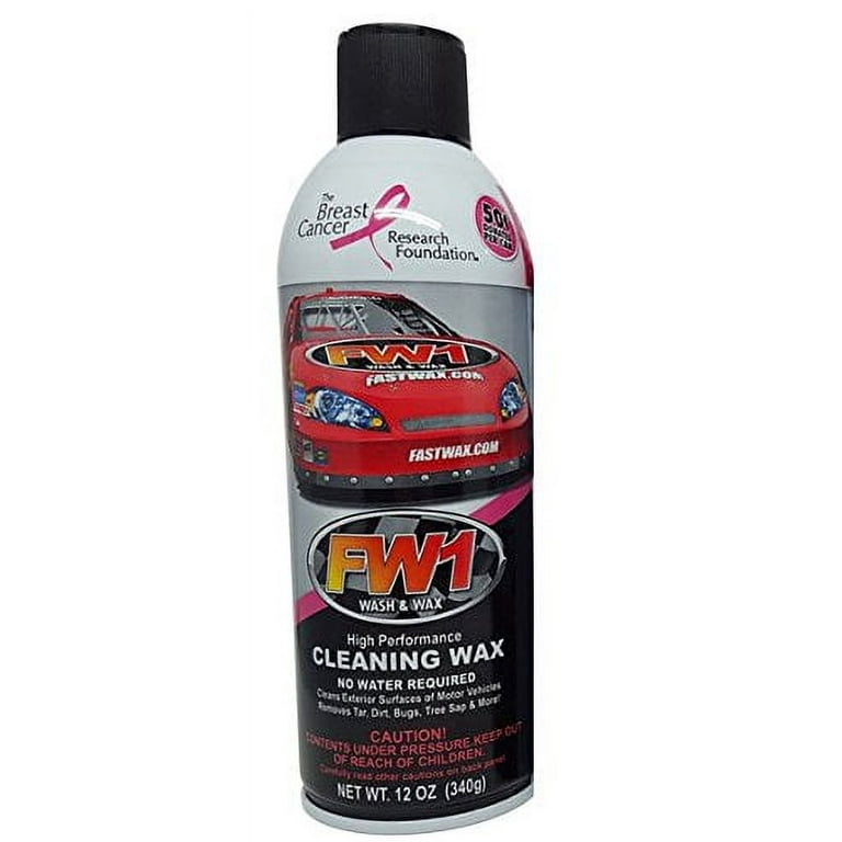 Waterless Wash & Wax Fastwax FW1 Spray Can Removes Cleans Tar Dirt Bugs 6  Pack - FW1