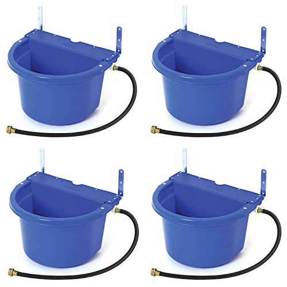 FW16BLUE 4 Gallon Capacity Automatic Float Controlled Waterer Animal Horse & Cattle Livestock