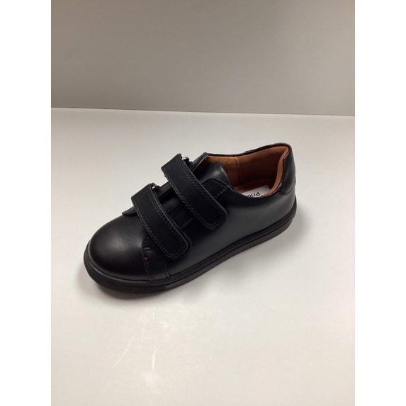 FW25 Delon B0052-584 Black Leather Double Velcro Sneaker