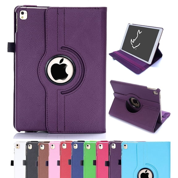 FWC Universal Cas For iPad Mini 6 /Mini 7 360 Rotating Leather Folio Case Cover Stand