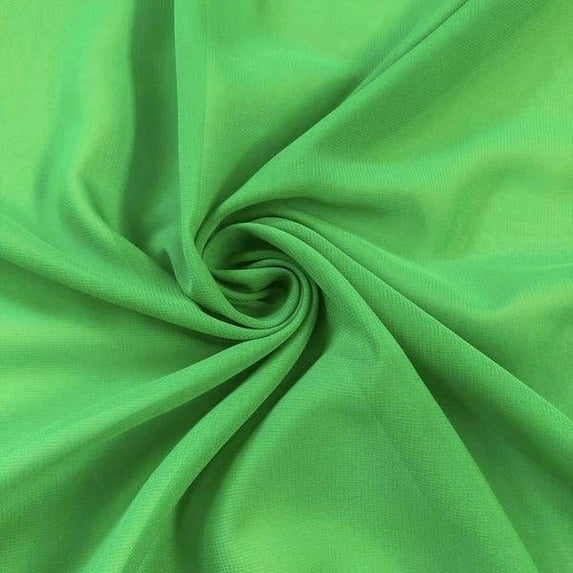 FWD 58" 100% Polyester Chiffon Sewing & Craft Fabric By the Yard, Kelly Green