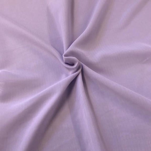 FWD 58" 100% Polyester Chiffon Sewing & Craft Fabric By the Yard, Lilac