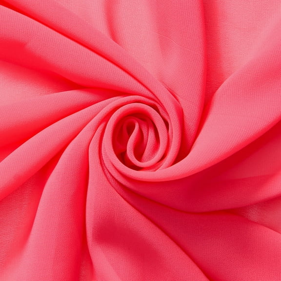 FWD 58" 100% Polyester Chiffon Sewing & Craft Fabric By the Yard, Watermelon