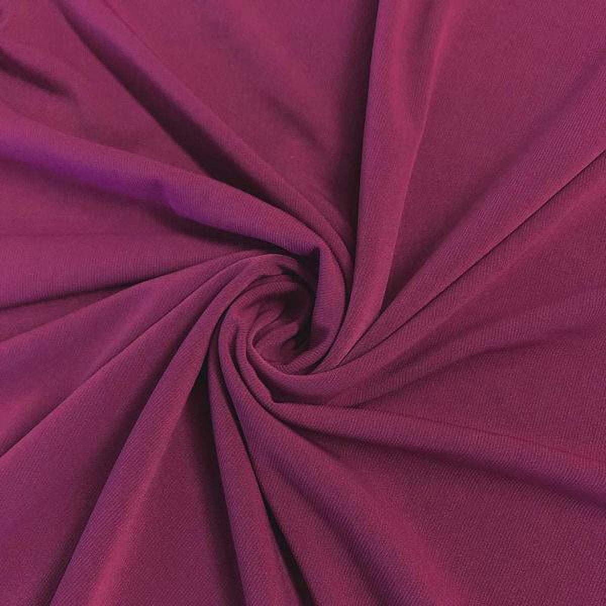 New Creations Fabric & Foam Inc, Tela elástica de poliéster brillante de  lujo de 58/60 pulgadas de ancho (5 yardas, espuma de mar)