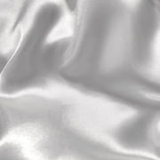 FWD 60" 100% Polyester Satin Craft Fabric By the Yard, White