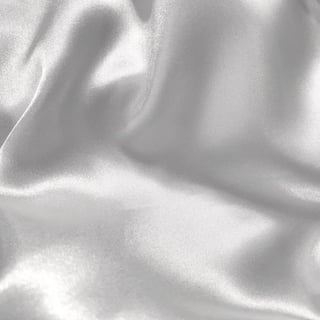 108 Crushed Satin Silver Fabric
