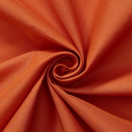 FWD Cotton Voile Lightweight Hypoallergenic Natural Sheer 58" Machine Washable Fabric By The Yard For Sewing, Crafts, Quilting, & Decor (Rust, 10 Yards)
