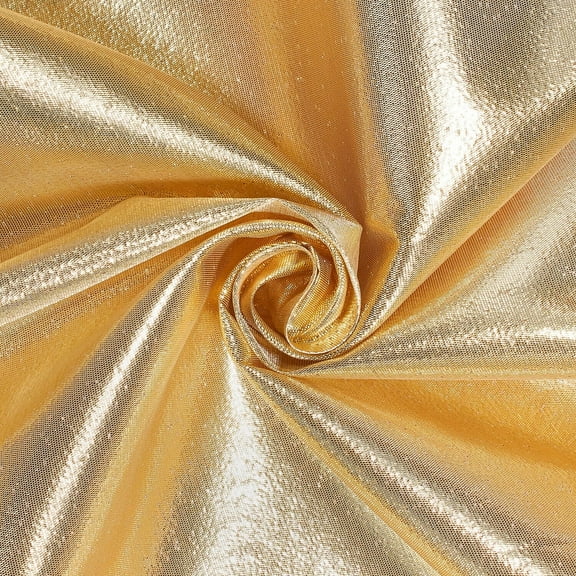 FWD Tissue Lame 44" Nylon Decoration Costume Design Craft Fabric By the Yard, Gold
