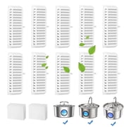 FURCLAN Cat Water Fountain Filters, 12Pcs Replacement Filters for Stainless Steel Dog Water Fountain,Activated Carbon