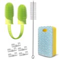 thumbnail image 1 of FWMB Cleaning Kit for Dog Water Fountain, with Finger Toothbrush for Dogs Cats Dental Care, 1 of 6
