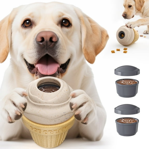 FWMB Dog Frozen Treat Toy, Long-Lasting Interactive Dog Toys to Keep Them Busy, Fillable & Freezable Birthday Gifts, Enrichment Toys for Puppy