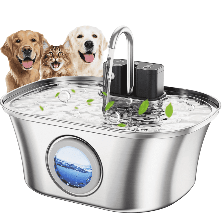 Dog Water Fountain Battery Operated Wireless Cat Water Fountain