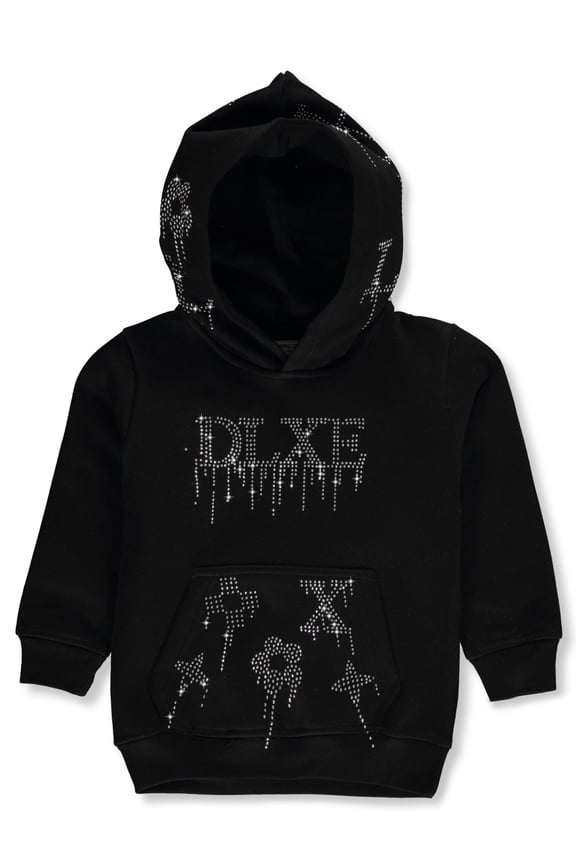 Boys' Deluxe Gem Pullover Hoodie Color: black Size: 2t