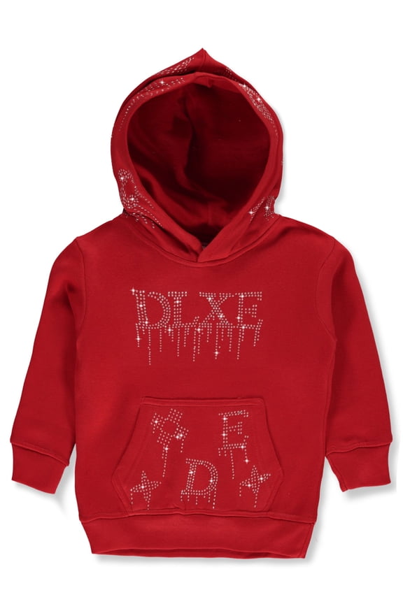 Boys' Deluxe Gem Pullover Hoodie Color: red Size: 5