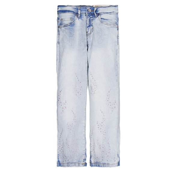FWRD Boys' Denim Baggy Jeans with Stud Details Color: ice blue Size: 5