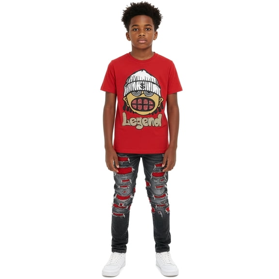 FWRD Boys' Legend T-Shirt Color: red Size: 18 - 20