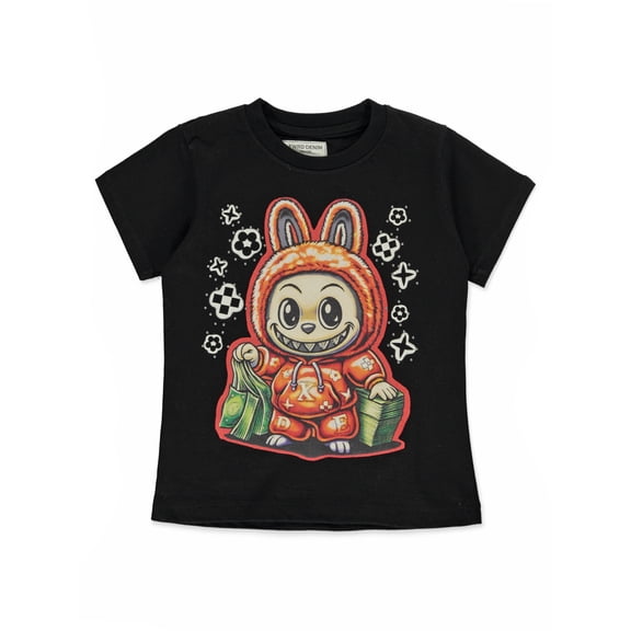 FWRD Boys' Monster T-Shirt Color: black orange Size: 2t